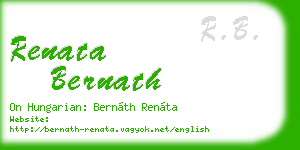 renata bernath business card