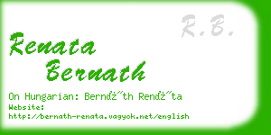 renata bernath business card